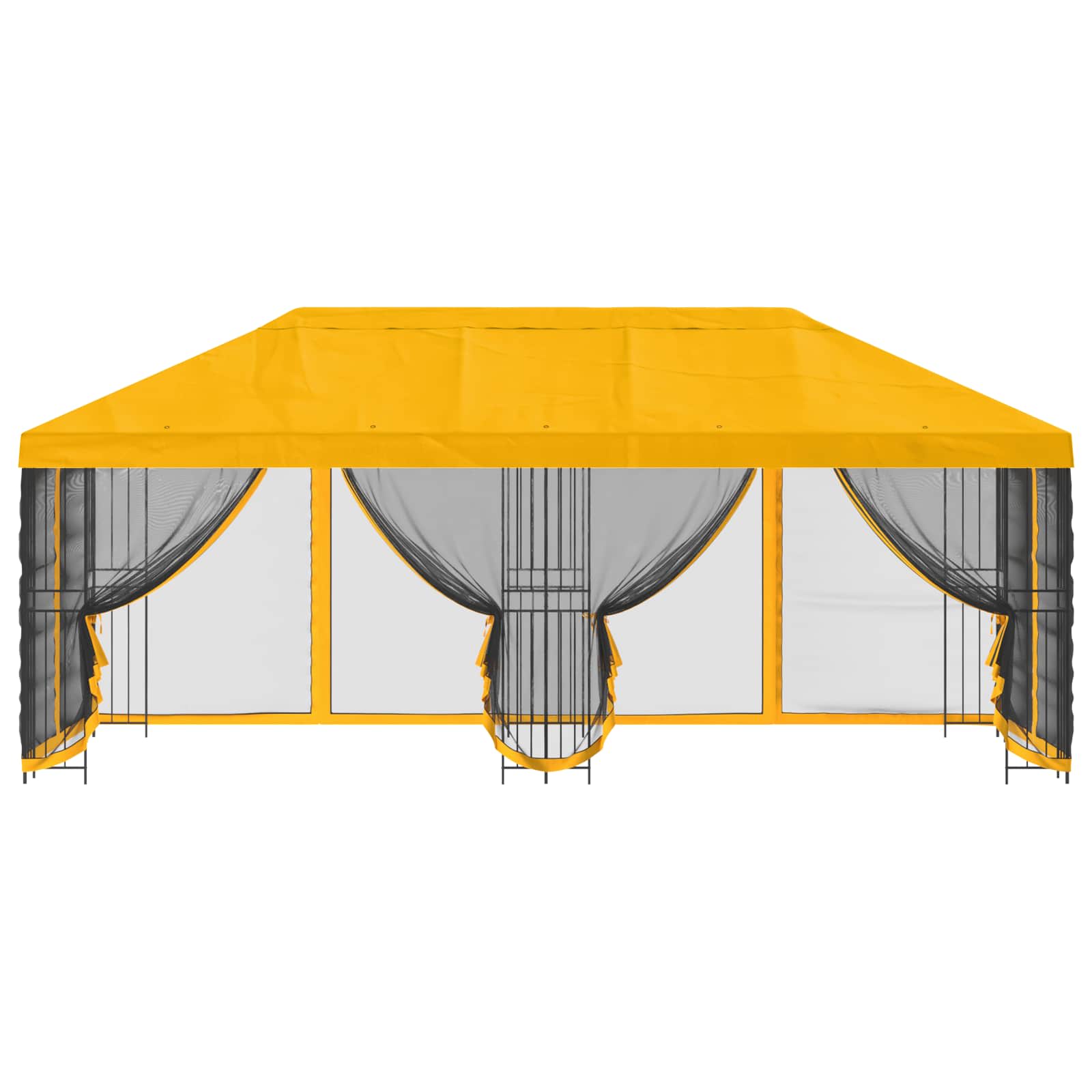 Paviljonas su šoninėmis sienelėmis 6 x 3 m Geltona