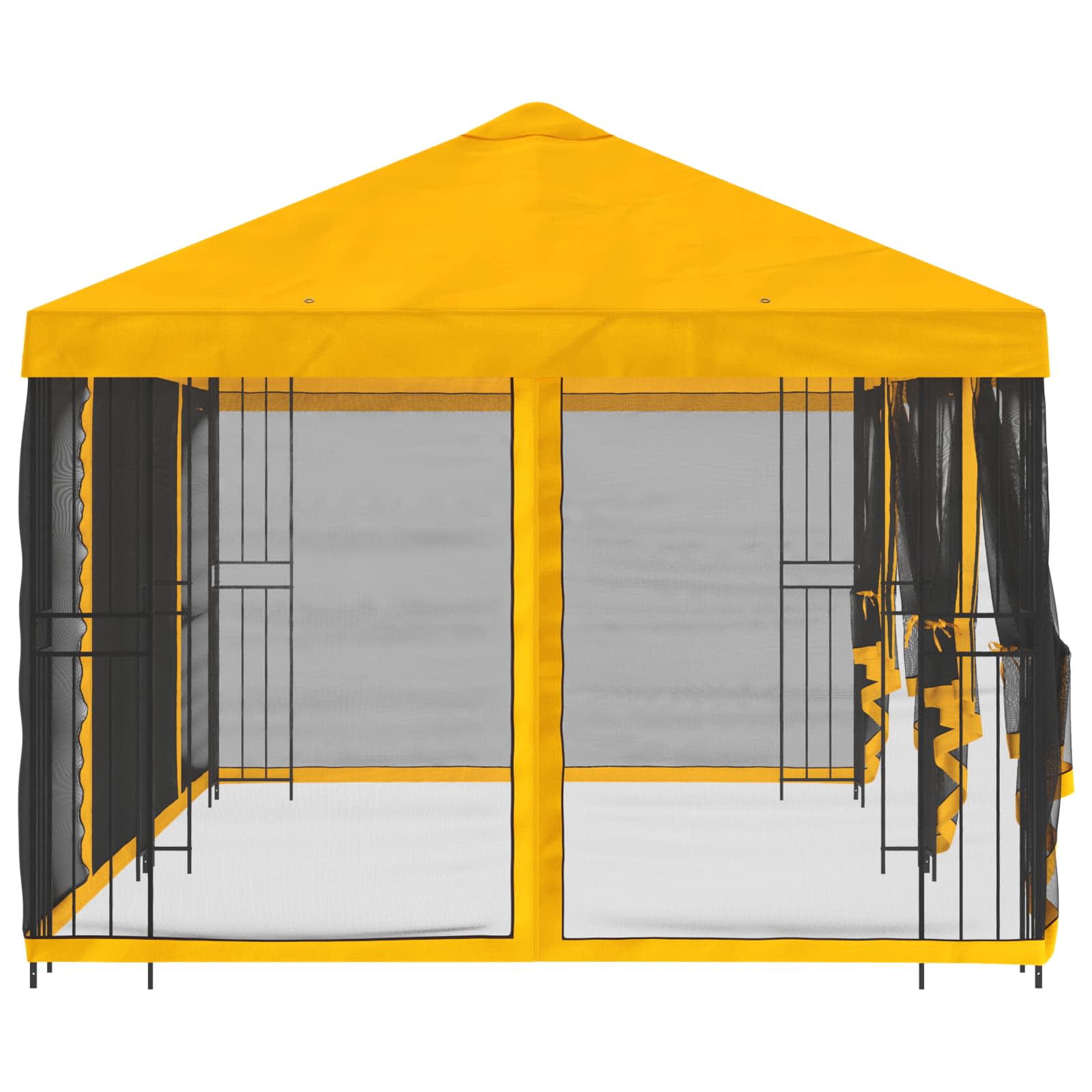 Paviljonas su šoninėmis sienelėmis 6 x 3 m Geltona