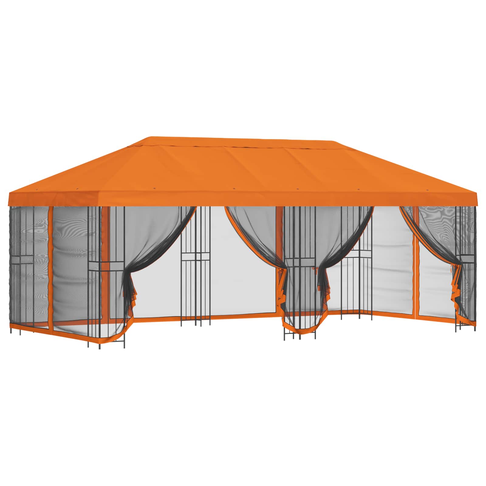 Paviljonas su šoninėmis sienelėmis 6 x 3 m Oranžinė