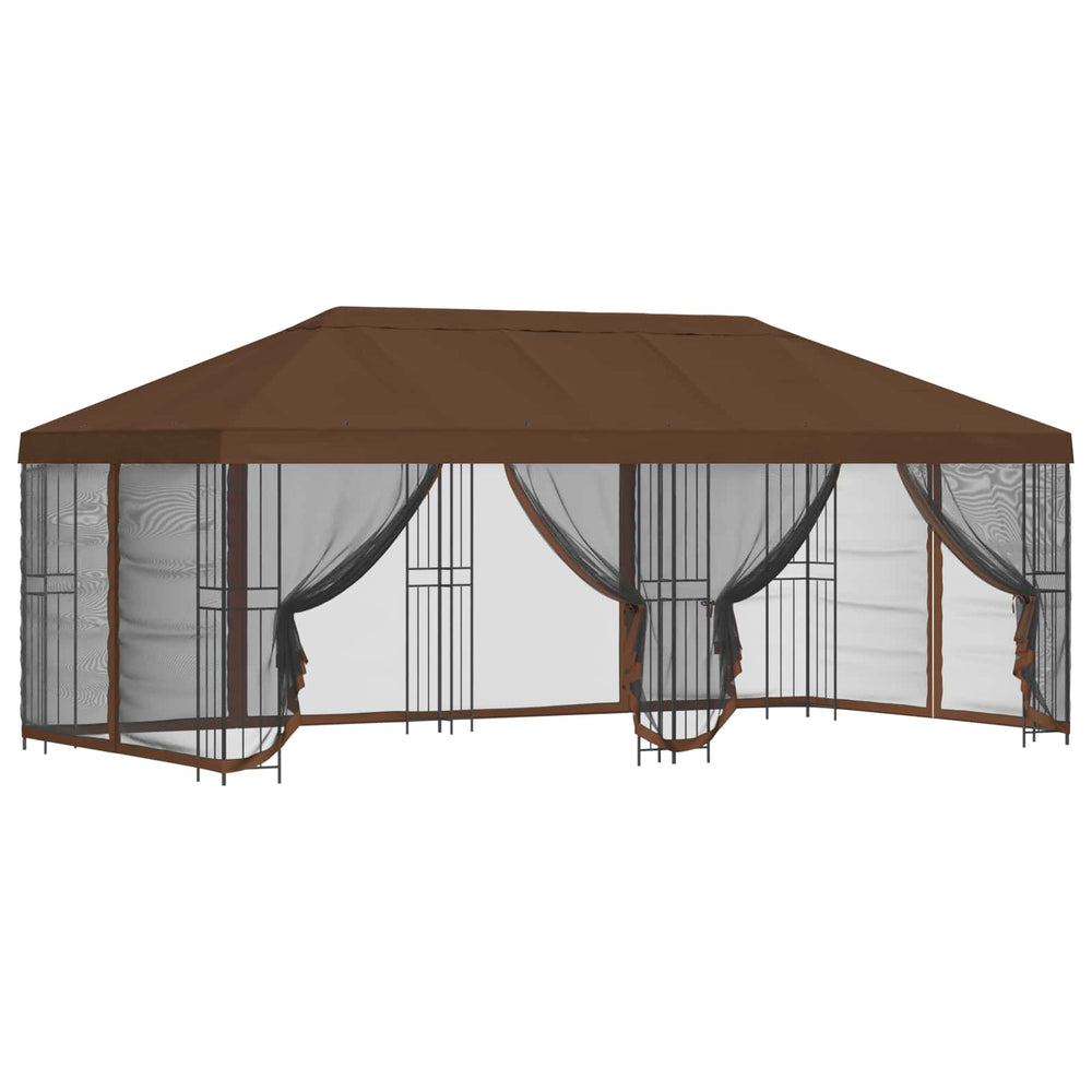 Paviljonas su šoninėmis sienelėmis 6 x 3 m Ruda