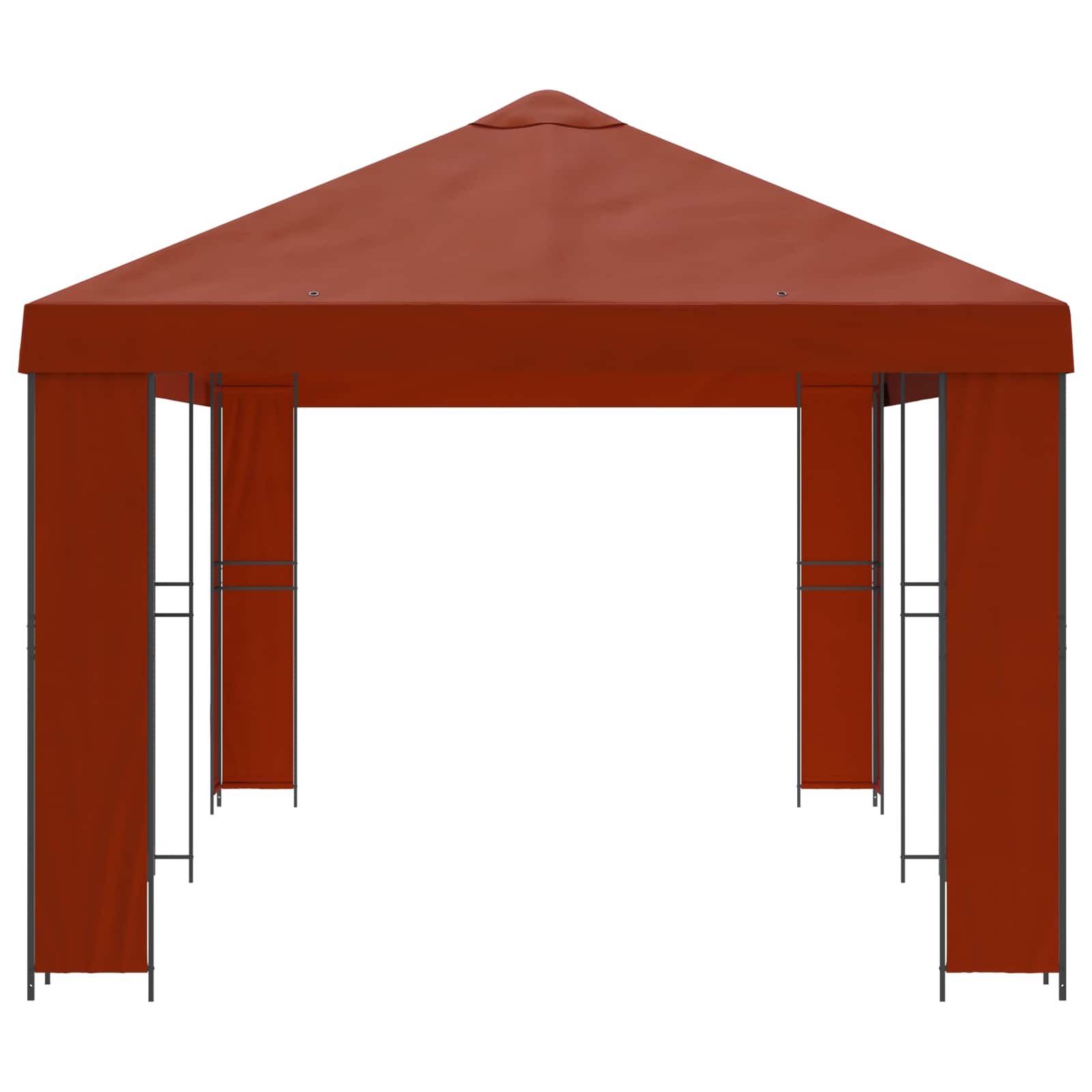 Sodo Paviljonas 6 x 3 m Terakotos Poliesteris ir plienas 190
