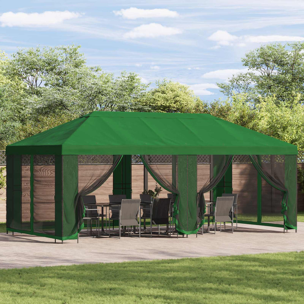 Sodo Paviljonas 6 x 3 m Žalia Poliesteris ir plienas 190