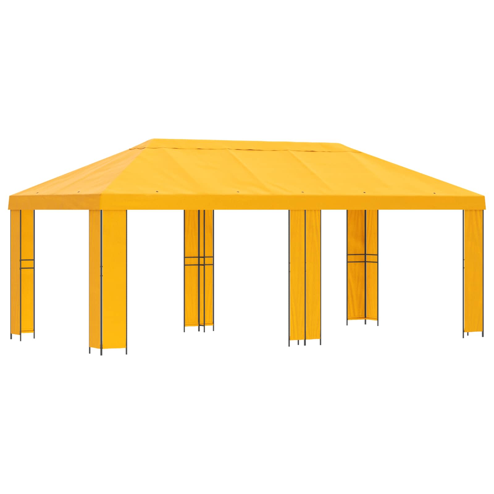 Sodo Paviljonas 6 x 3 m Geltona Poliesteris ir plienas 190