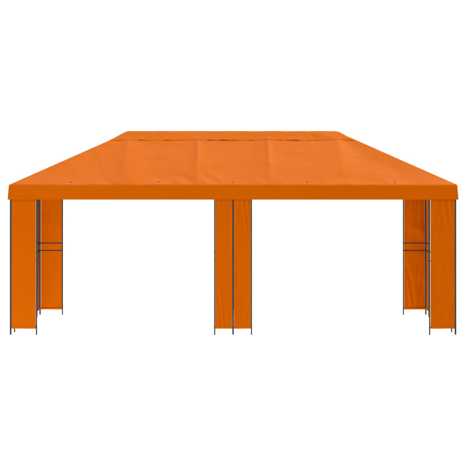 Sodo Paviljonas 6 x 3 m Oranžinė Poliesteris ir plienas 190