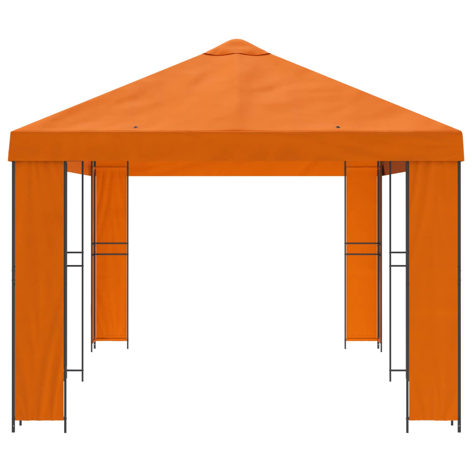 Sodo Paviljonas 6 x 3 m Oranžinė Poliesteris ir plienas 190