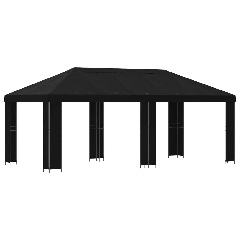 Sodo Paviljonas 6 x 3 m Juoda Poliesteris ir plienas 190