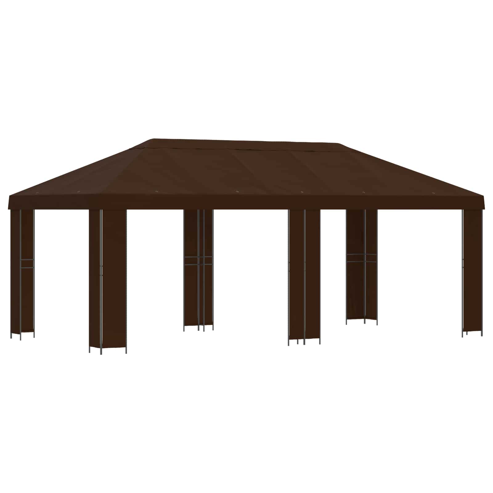 Sodo Paviljonas 6 x 3 m Ruda Poliesteris ir plienas 190