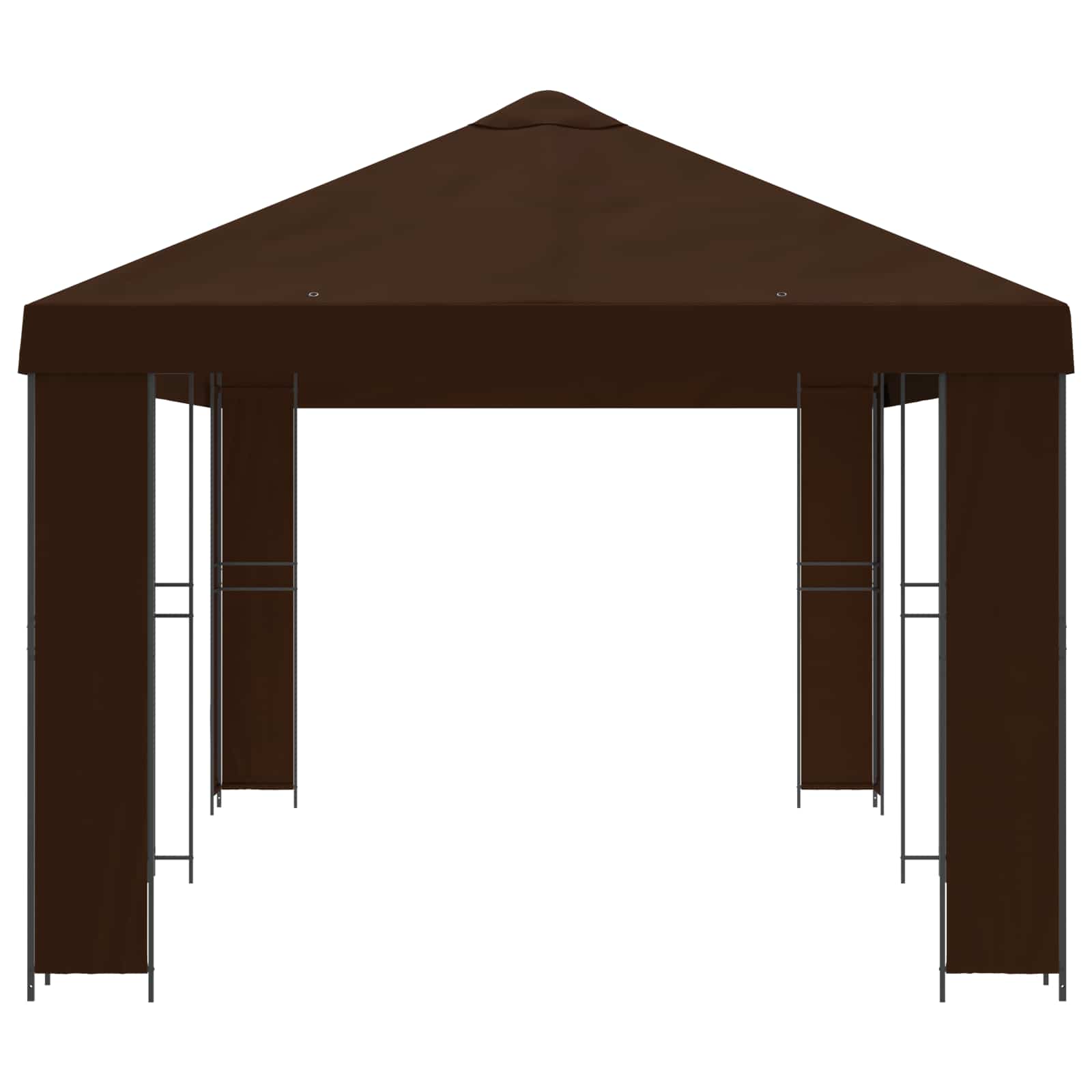 Sodo Paviljonas 6 x 3 m Ruda Poliesteris ir plienas 190