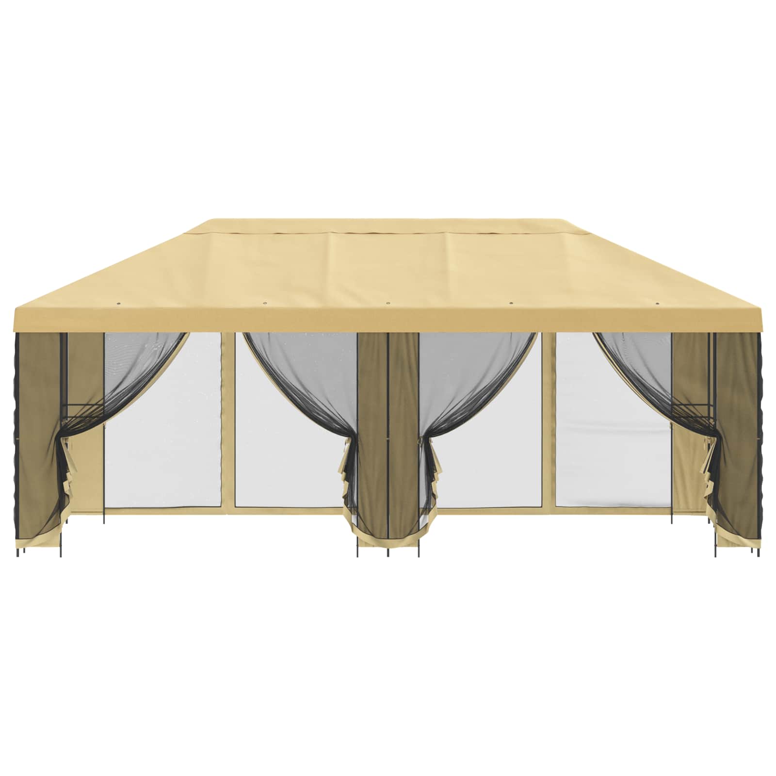 Paviljonas su šoninėmis sienelėmis 6 x 3 m Kreminė