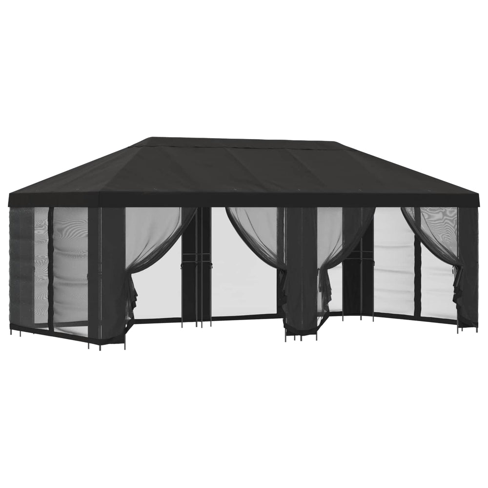 Paviljonas su šoninėmis sienelėmis 6 x 3 m Antracito