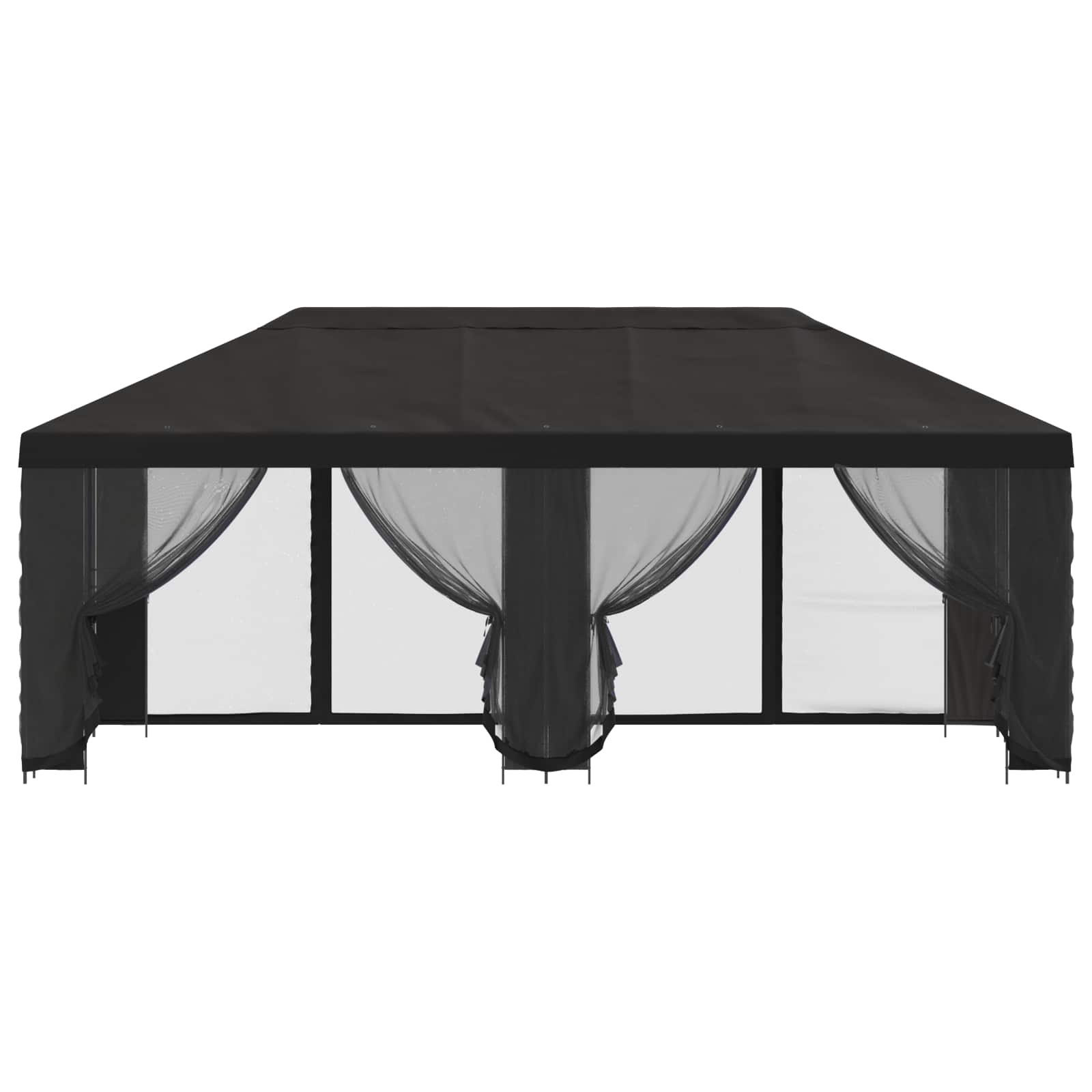 Paviljonas su šoninėmis sienelėmis 6 x 3 m Antracito