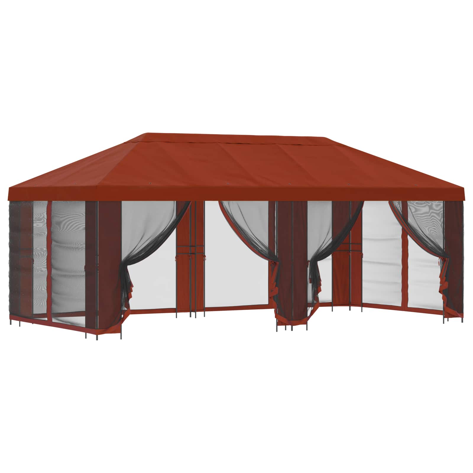Paviljonas su šoninėmis sienelėmis 6 x 3 m Terakotos