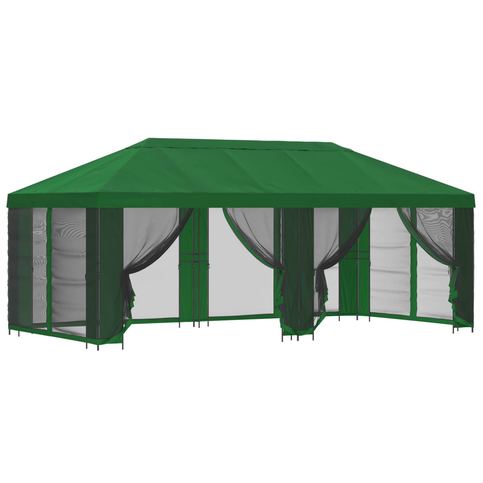 Nojumes ar sānu sienām 6 x 3 m Zaļa