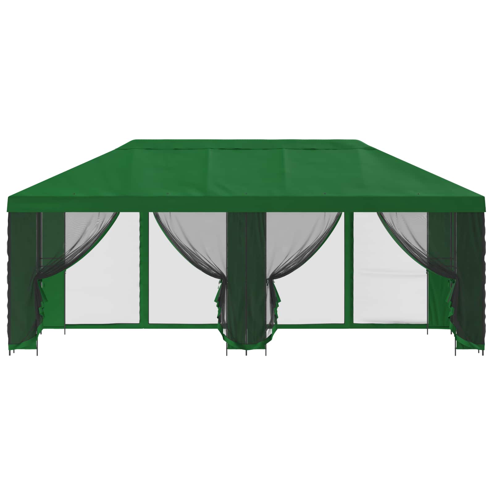 Nojumes ar sānu sienām 6 x 3 m Zaļa