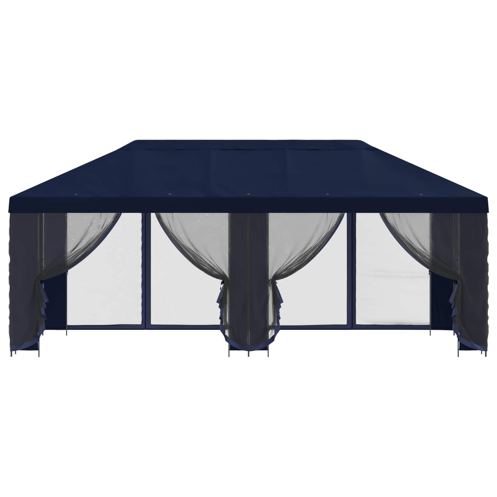 Paviljonas su šoninėmis sienelėmis 6 x 3 m Mėlyna