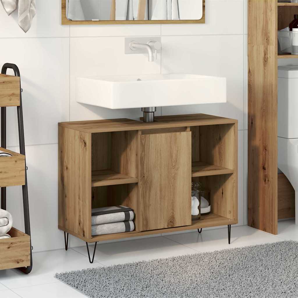 Bathroom cabinet with shelf Artisan Oak 80 x 33 x 60 cm