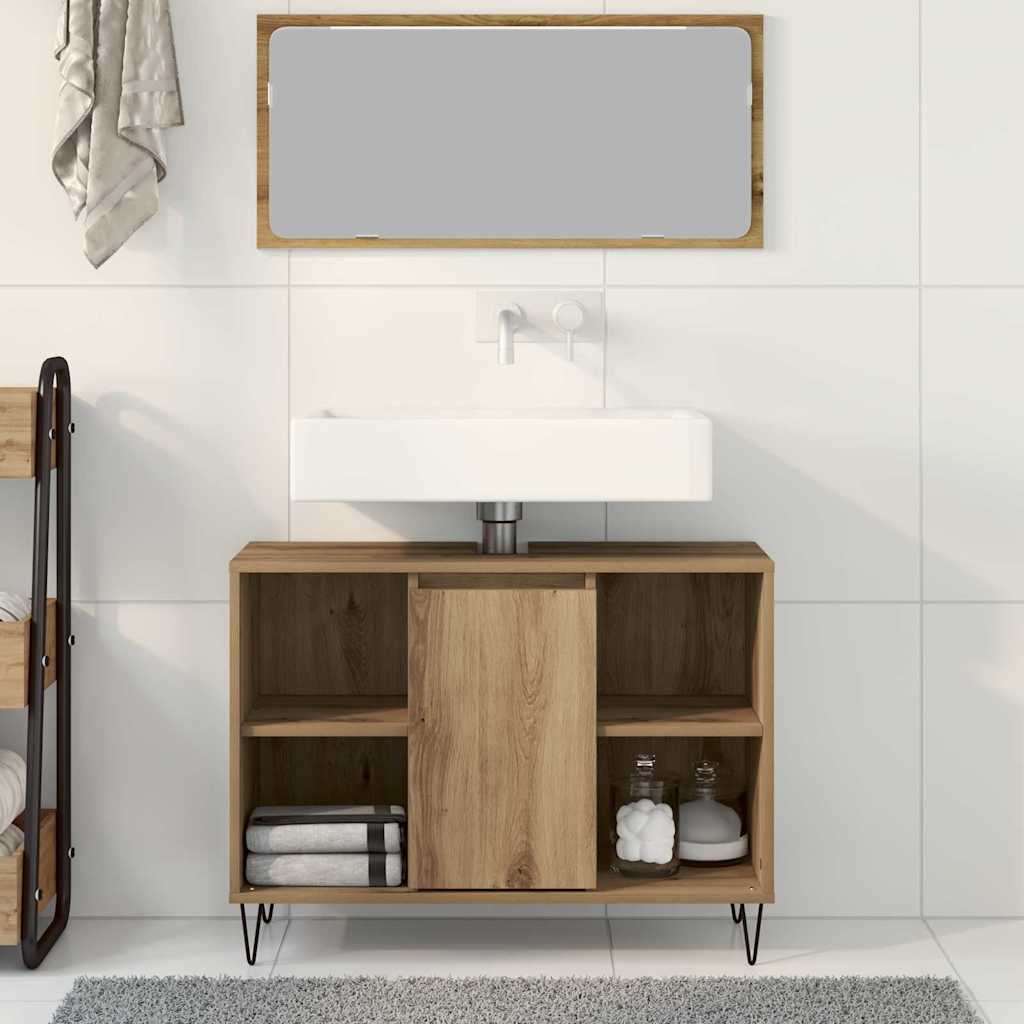 Bathroom cabinet with shelf Artisan Oak 80 x 33 x 60 cm