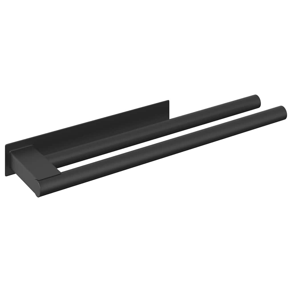 Towel rack Black 40 x 9 x 4 cm Stainless steel