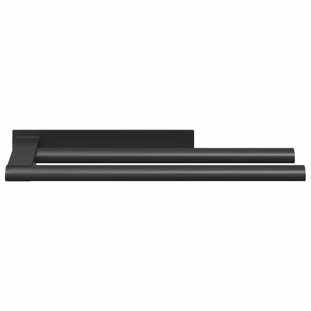 Towel rack Black 40 x 9 x 4 cm Stainless steel