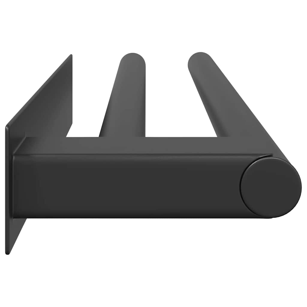 Towel rack Black 40 x 9 x 4 cm Stainless steel