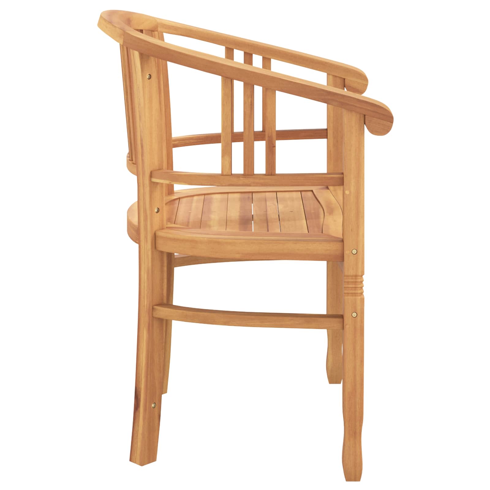 Kėdė 2 pcs Ruda 63 x 58 x 89 cm Kieto teka medžio