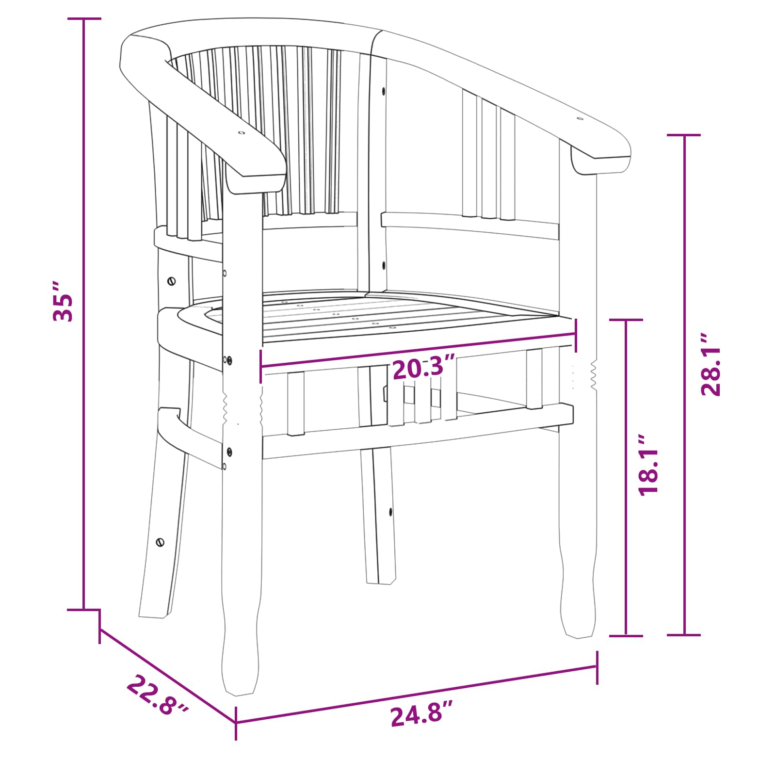 Kėdė 2 pcs Ruda 63 x 58 x 89 cm Kieto teka medžio