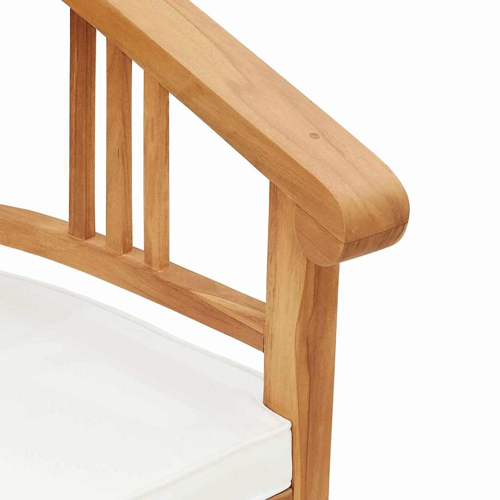 Kėdė su pagalve 2 pcs Ruda 63 x 58 x 89 cm Kieto teka medžio