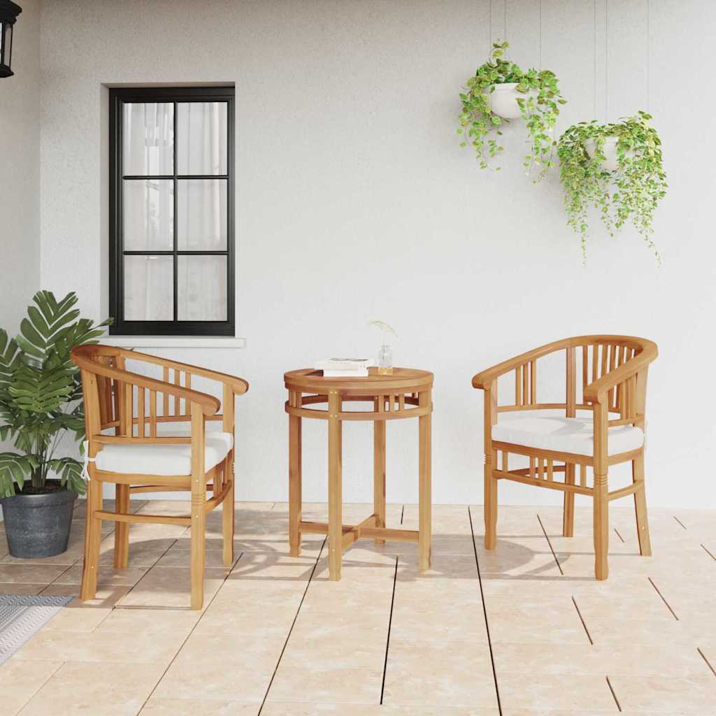 Kėdė su pagalve 2 pcs Ruda 63 x 58 x 89 cm Kieto teka medžio