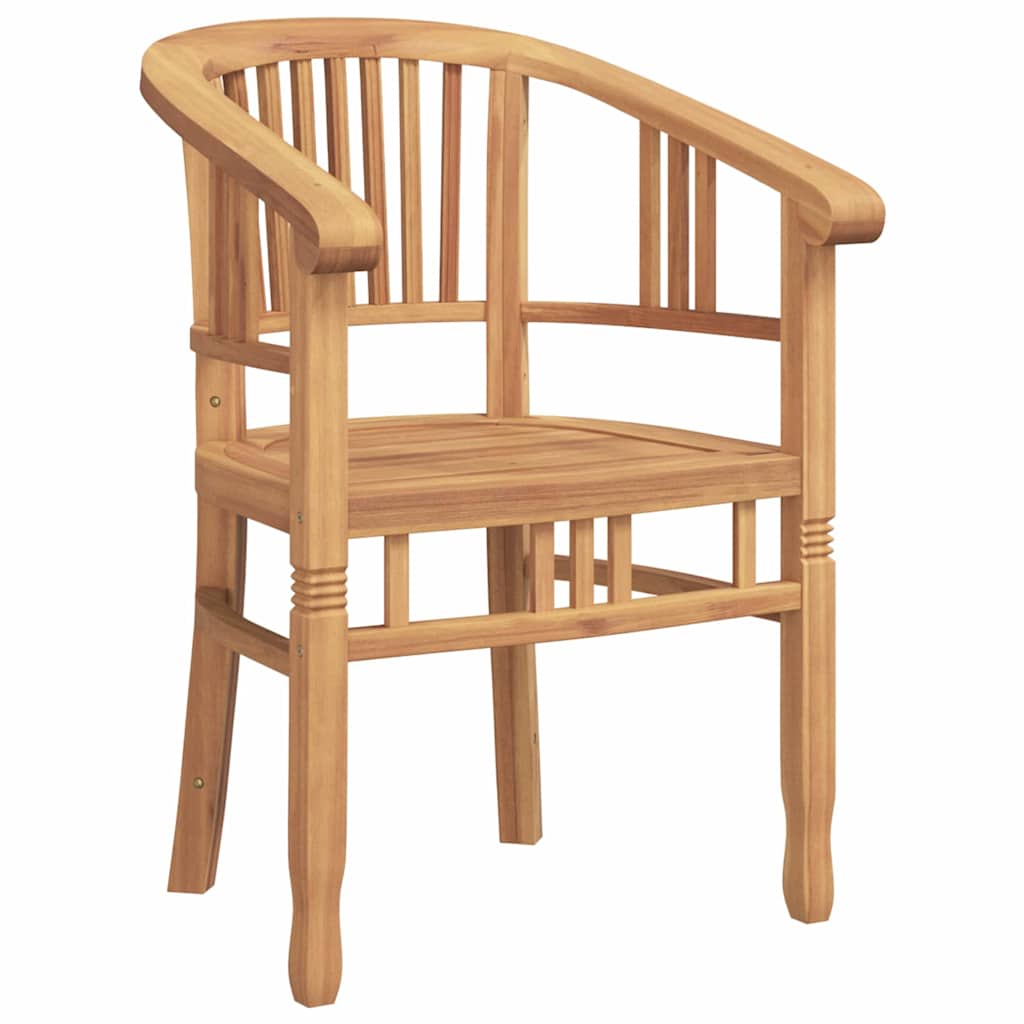 Kėdė su pagalve 2 pcs Ruda 63 x 58 x 89 cm Kieto teka medžio