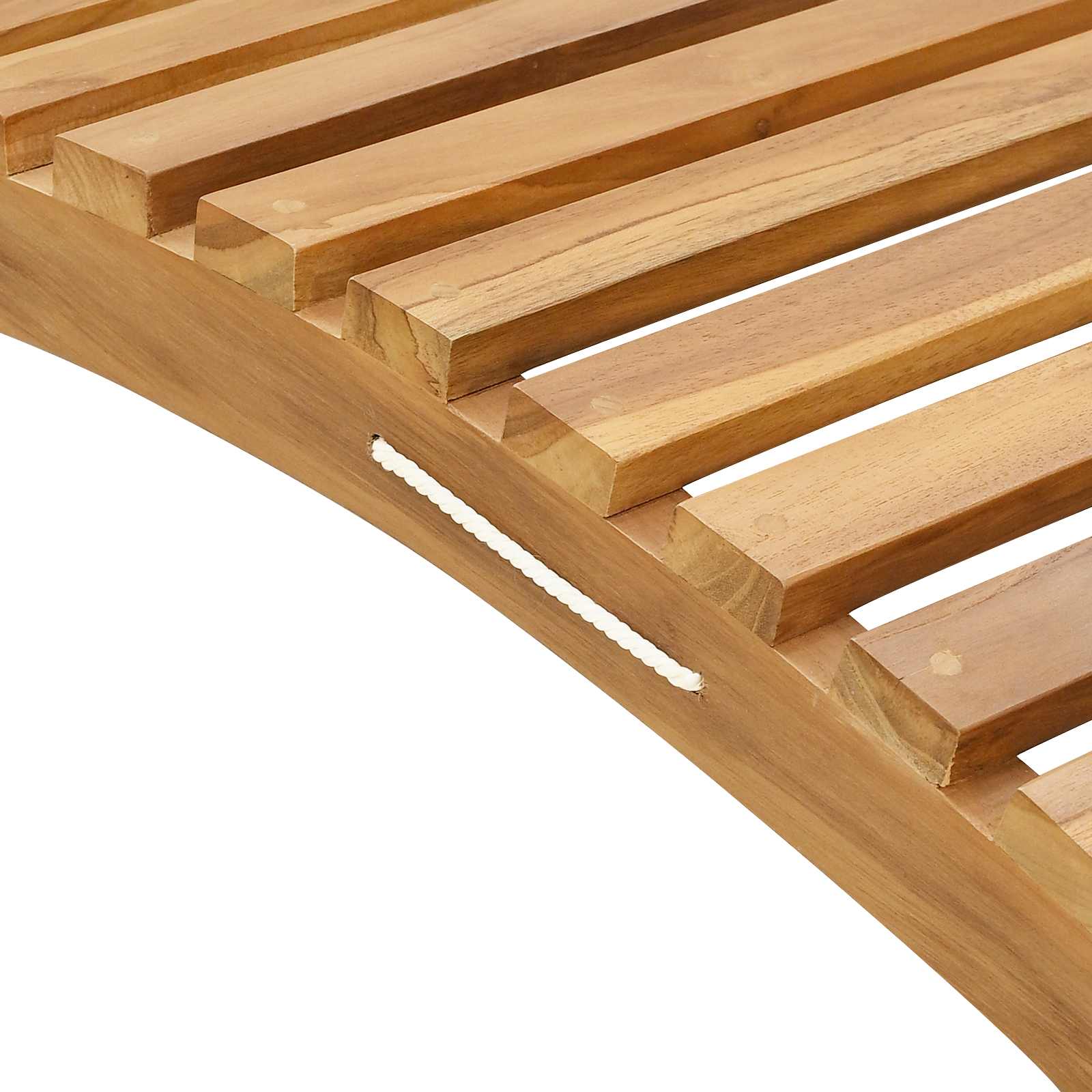 Saulės gultas Ruda 184 x 55 x 59 cm Kieto teka medžio