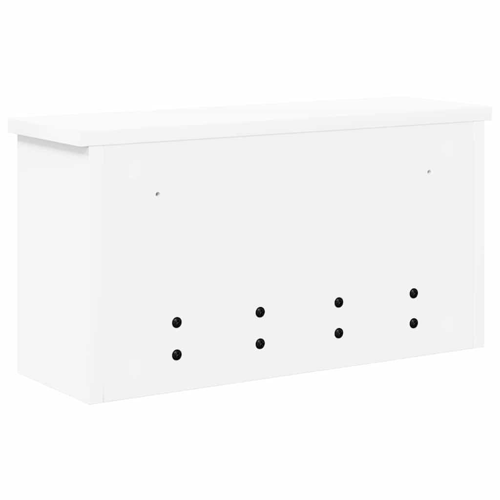 Piekārts mētelis Balts 50 x 16 x 26 cm Apstrādāta koksne