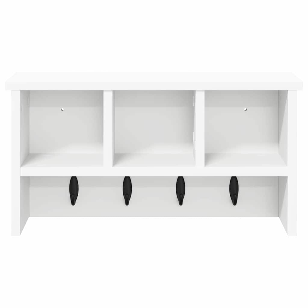 Piekārts mētelis Balts 50 x 16 x 26 cm Apstrādāta koksne