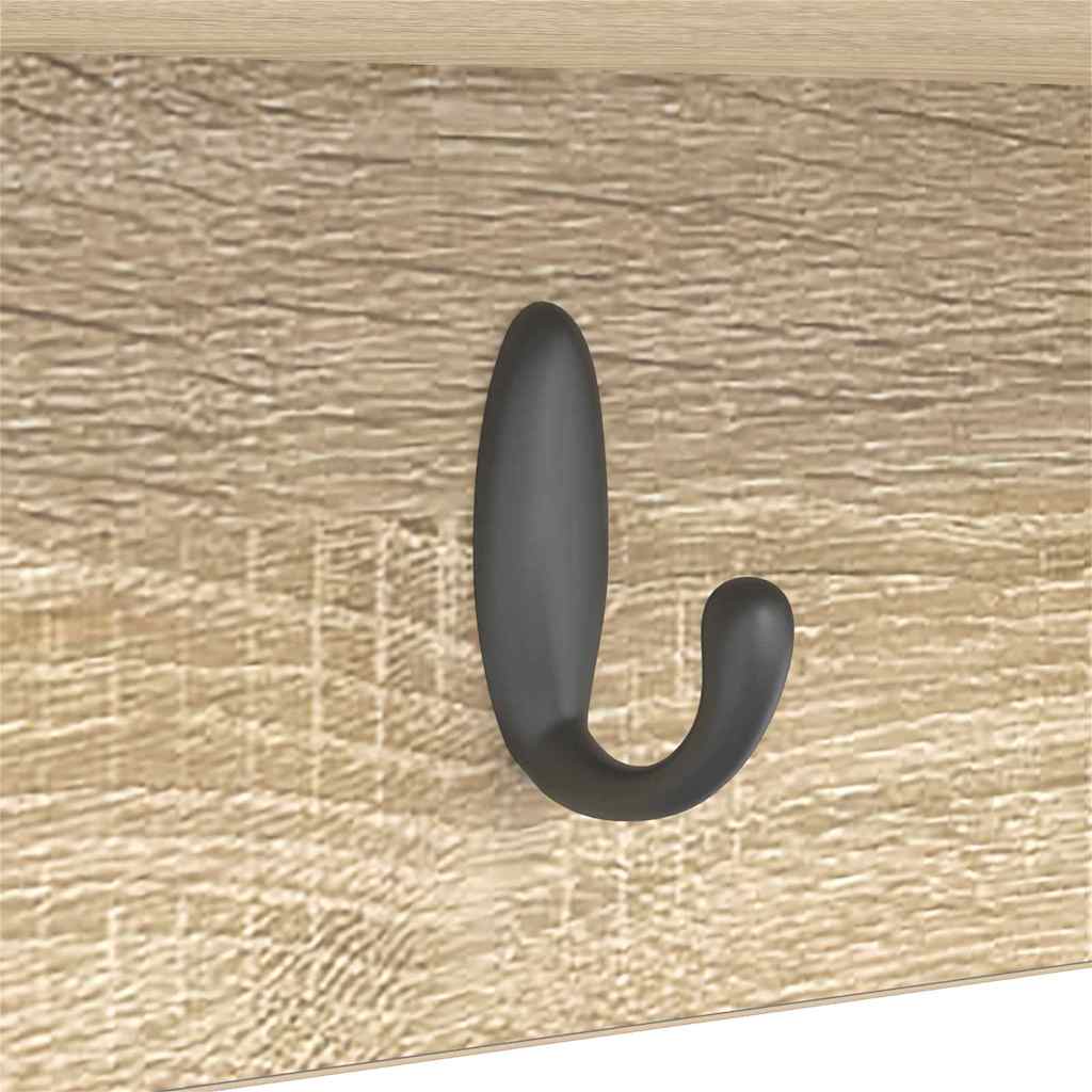 Prikabinamas paltas su lentyna Sonoma ąžuolas 50 x 16 x 26 cm
