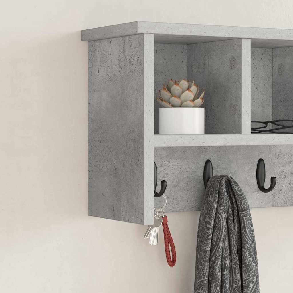 Prikabinamas paltas su lentyna Betono pilka 50 x 16 x 26 cm