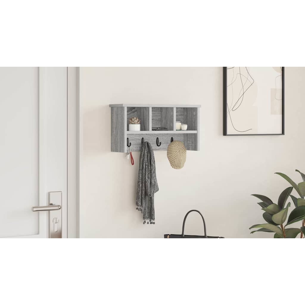 Prikabinamas paltas Pilka sonoma ąžuolo 50 x 16 x 26 cm