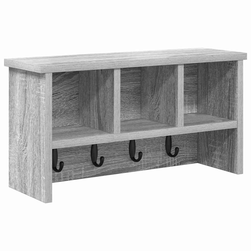 Prikabinamas paltas Pilka sonoma ąžuolo 50 x 16 x 26 cm