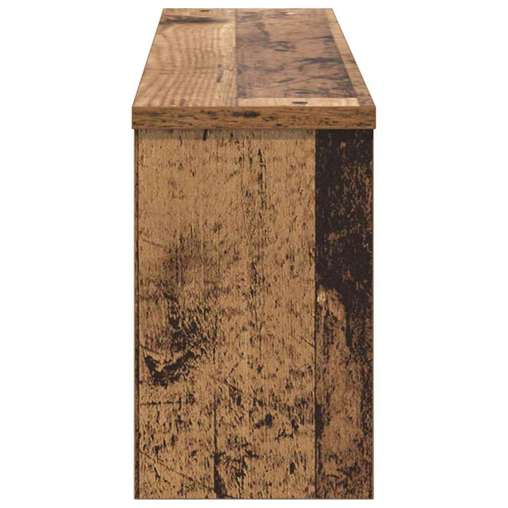Wall-mounted coat rack with shelf Old wood 75 x 16 x 26 cm