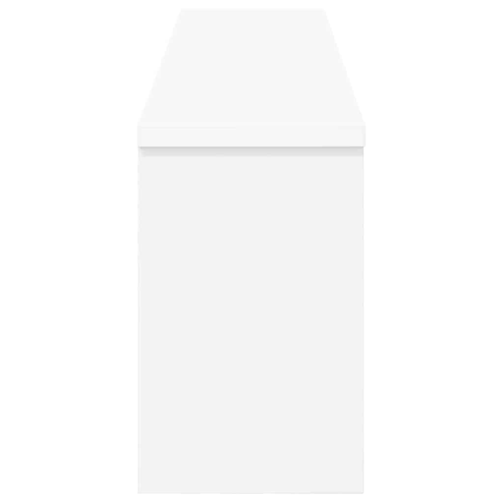 Wall Coat Rack White 100 x 16 x 26 cm Engineered Wood