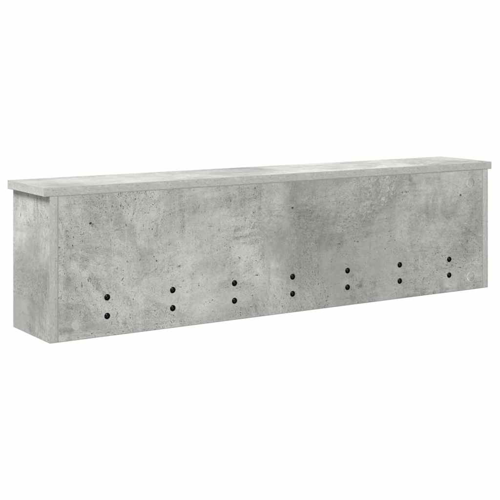Prikabinamas paltas su lentyna Betono pilka 100 x 16 x 26 cm