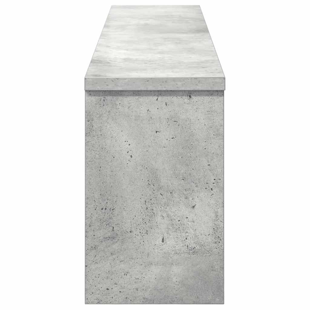 Prikabinamas paltas su lentyna Betono pilka 100 x 16 x 26 cm
