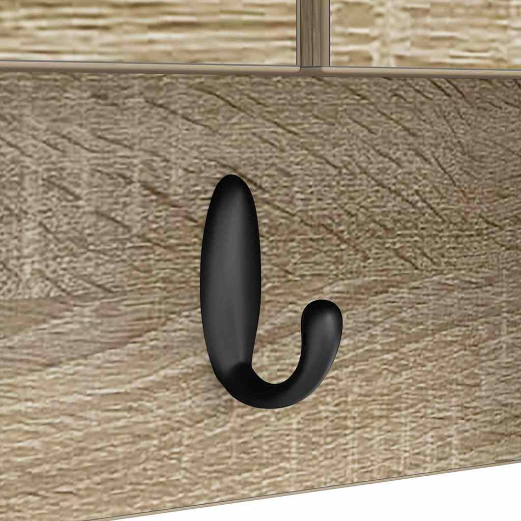 Prikabinamas paltas su lentyna Sonoma ąžuolas 50 x 20 x 30 cm
