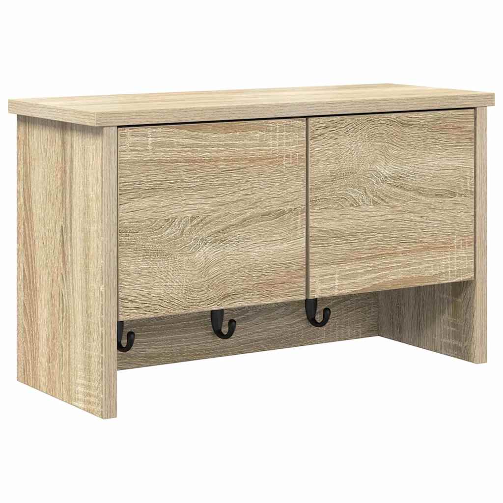 Prikabinamas paltas su lentyna Sonoma ąžuolas 50 x 20 x 30 cm