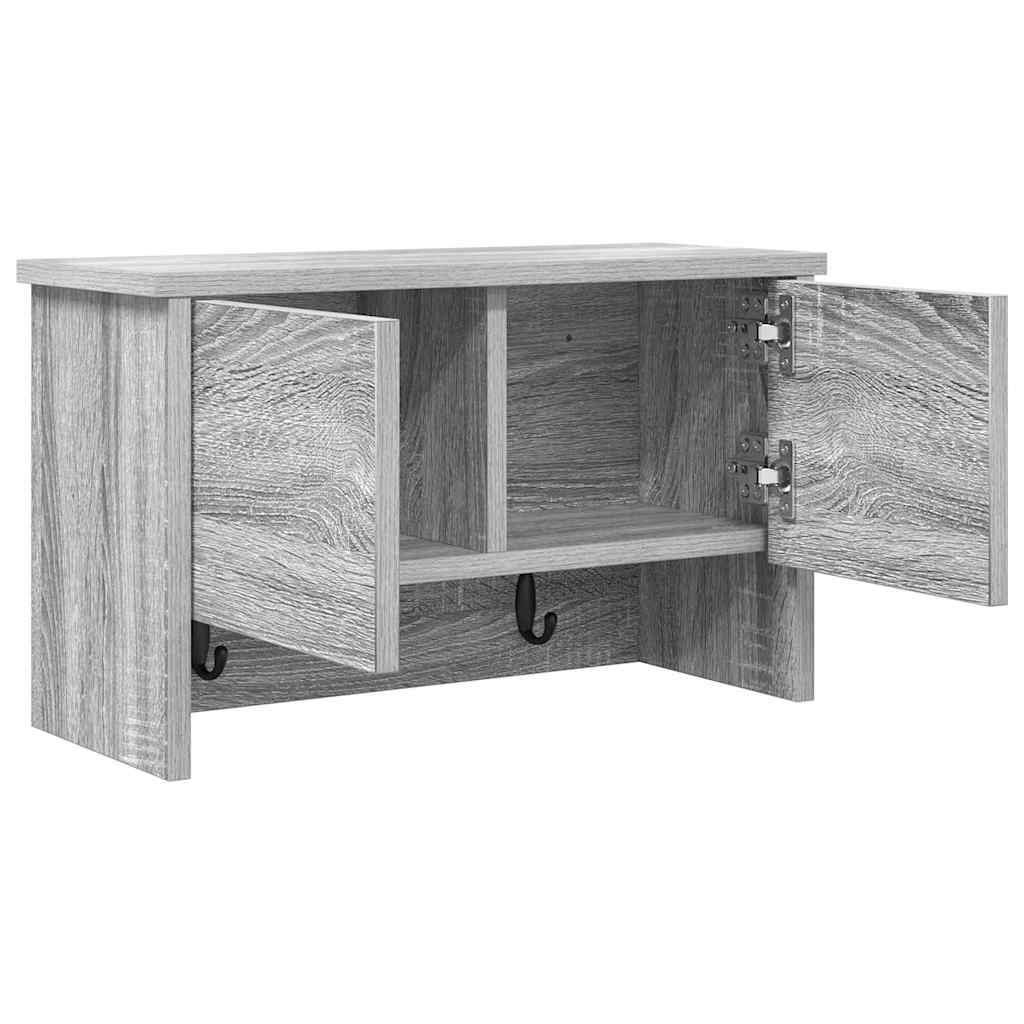 Prikabinamas paltas Pilka sonoma ąžuolo 50 x 20 x 30 cm
