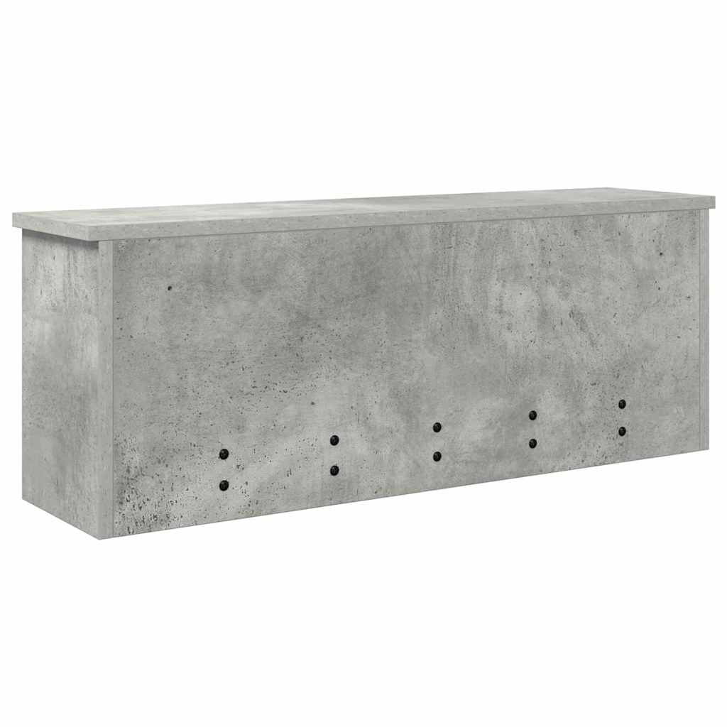 Prikabinamas paltas su lentyna Betono pilka 80 x 20 x 30 cm