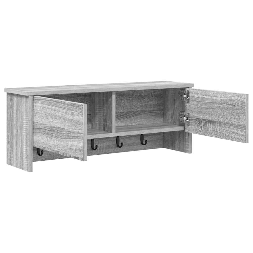 Prikabinamas paltas su lentyna Pilkas Sonoma 80 x 20 x 30 cm