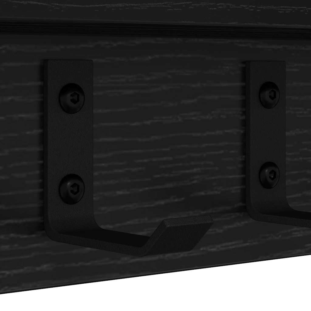 Prikabinamas paltas Juodas ąžuolas 60 x 10,5 x 10,5 cm