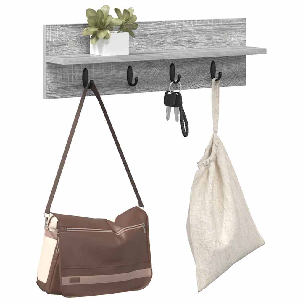 Prikabinamas paltas su saugykla Pilkas Sonoma 60 x 10,5 x 18 cm