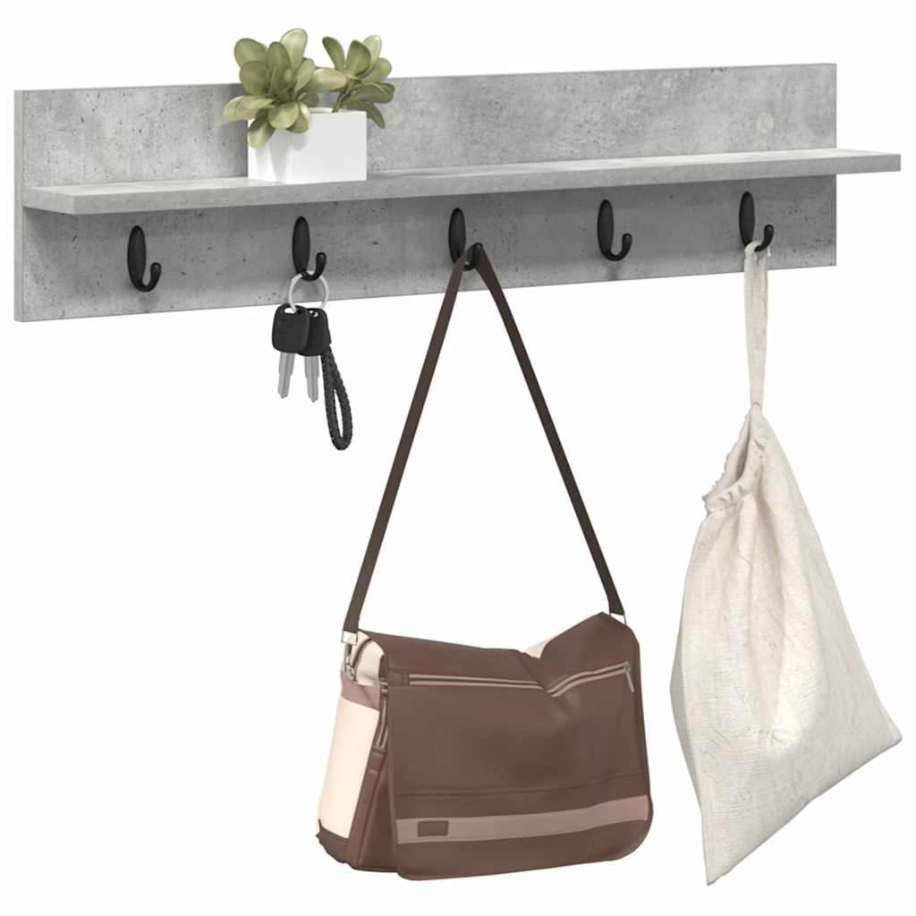 Prikabinamas paltas su saugykla Betono pilka 80 x 10,5 x 18 cm