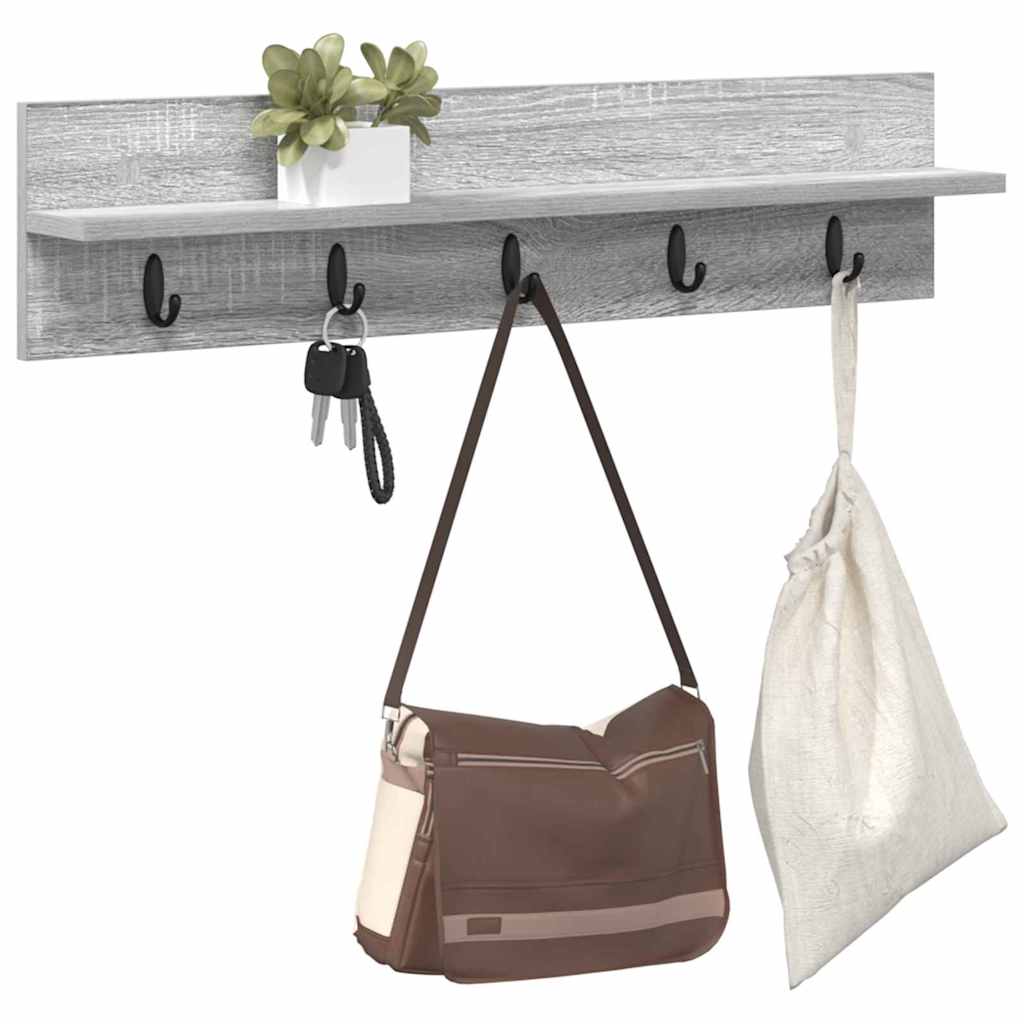 Prikabinamas paltas su saugykla Pilkas Sonoma 80 x 10,5 x 18 cm