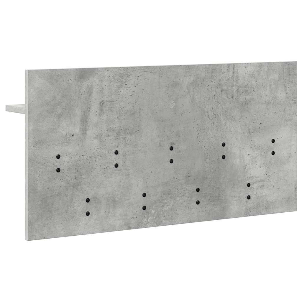 Piekārts apavu plaukts Betona pelēks 80 x 40 x 12 cm